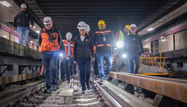 Supervisa Sheinbaum  reestructura de L-1 del Metro
