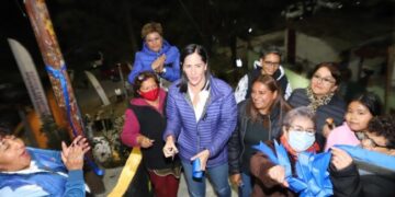 Lía Limón entregó el décimo camino blindado en Álvaro Obregón