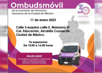Llega a Coyoacán el Ombudsmóvil  de CDHCDMX