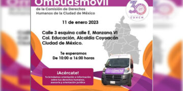 Llega a Coyoacán el Ombudsmóvil  de CDHCDMX