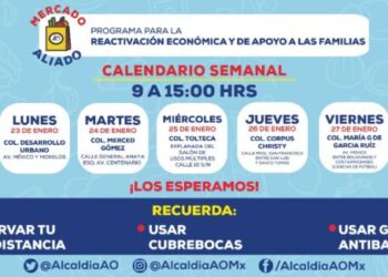 Anuncian calendario de ‘Mercado Aliado’ en ÁO