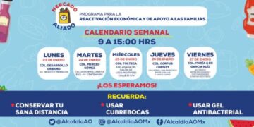 Anuncian calendario de ‘Mercado Aliado’ en ÁO
