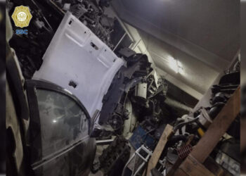 Decomisan 20 toneladas de autopartes  en Iztapalapa