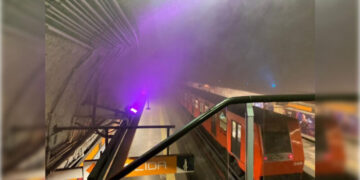 Al filo de las 11 horas de este lunes, en la estación Barranca del Muerto, de la Línea 7, otro hecho lamentable: 24 personas intoxicadas, tres de ellas graves,