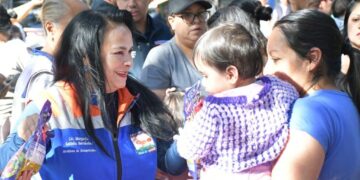 En el cuartel de la alcaldesa de Azcapotzalco, Margarita Saldaña, hay bastante buen ánimo con vistas a su posible reelección, sobre todo por los resultados que reporta. FOTO: Alcaldía Azcapotzalco