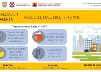 Emiten alertas por bajas temperaturas en Alcaldías
