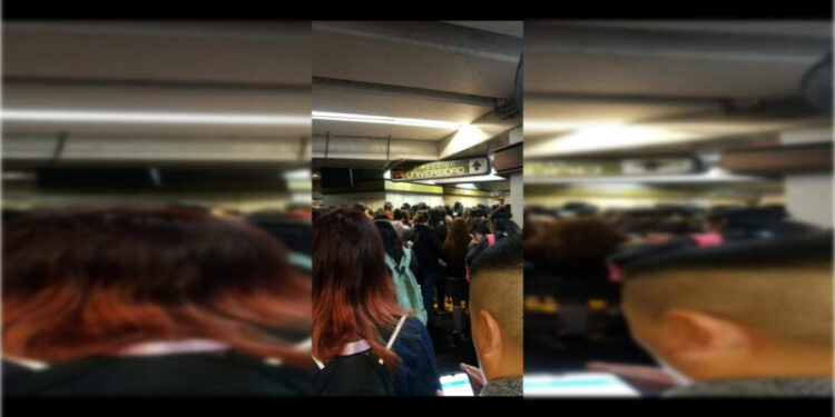 Reportan retrasos de hasta una hora en L -3  del Metro por desalojo de vagón en Deportivo 18 de Marzo