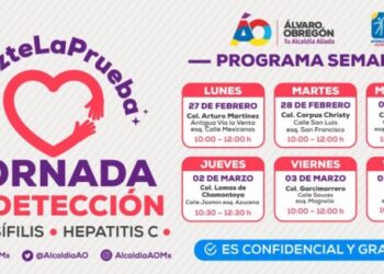 Invitan a Jornada de Detección del VIH, Sífilis y Hepatitis C en ÁO