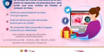 Alerta Policía Cibernética fraudes por Día de San Valentín