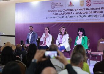 Durante su reunión de trabajo en el Estado de Baja California, la jefa de Gobierno de la Ciudad de México, Claudia Sheinbaum, dijo que gracias a la digitalización impulsada desde el inicio de su administración en 2018 se erradicó la corrupción.
