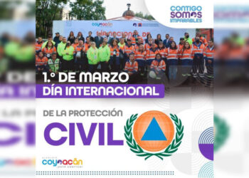 Conmemoran el Día Internacional de Protección Civil en Coyoacán