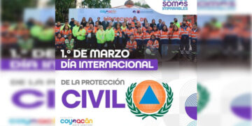 Conmemoran el Día Internacional de Protección Civil en Coyoacán