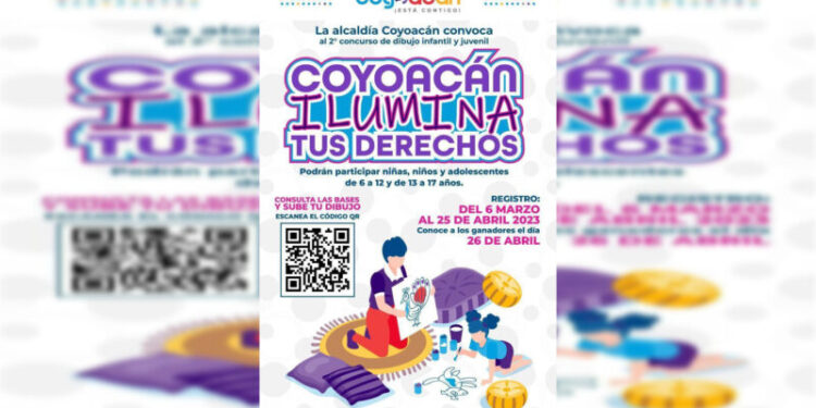 Invitan al segundo concurso de dibujo "Coyoacán ilumina tus derechos"