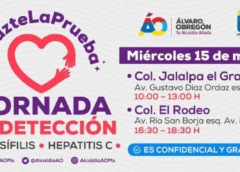 Invitan a Jornada de Detección del VIH, Sífilis y Hepatitis C en ÁO