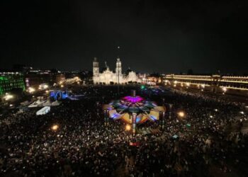 Confirma Sheinbaum 200 mil personas en Noche de Primavera
