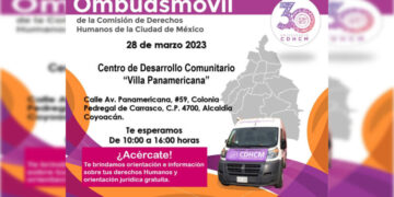 Invitan al Ombudsmóvil de CDHCDMX en Coyoacán
