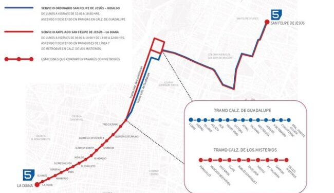 Anuncian nuevas estaciones en L-5 del Trolebús