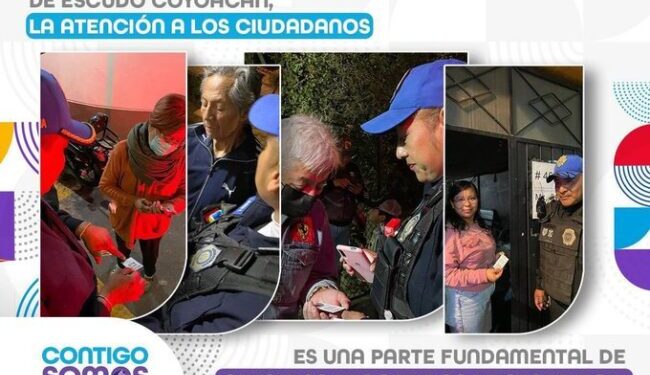 Continúan los recorridos de elementos del Programa Escudo Coyoacán