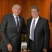 Ricardo Monreal y Adán Augusto López analizan agenda legislativa en el último tramo del periodo ordinario
