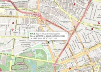 Reportan microsismo de magnitud 1.5   grados  en MH