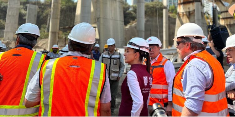 Claudia supervisa obras de interconexión de CDXM