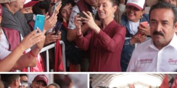  Asisten Sheinbaum y Ebrard al cierre de campaña de Delfina Gómez en Valle de Chalco