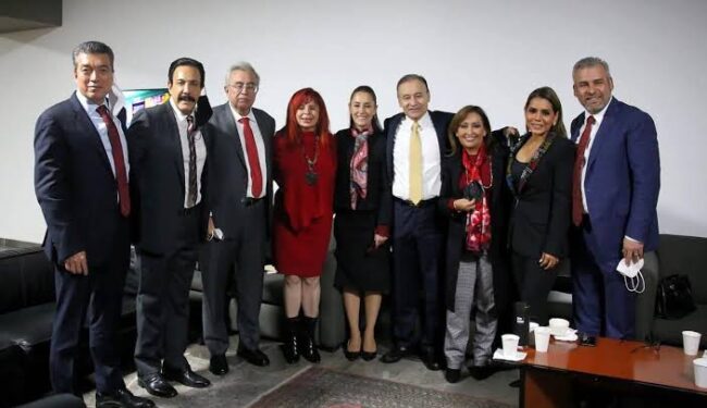 Cómo el viejo PRI, cargada de gobernadores con Sheinbaum