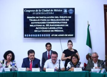 Encabeza Martha Ávila la instalación del Grupo de Trabajo para Conmemoración de 35 años de Actividad Legislativa en CDMX