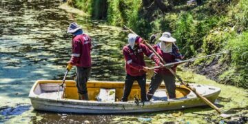 Alcaldía y Corena recuperan zona canalera de Tláhuac