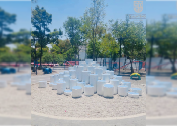 Critican a Sandra Cuevas por quitar color del Jardín Pushkin