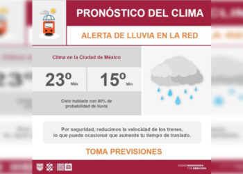 Implementa Metro CDMX marcha lenta por lluvias