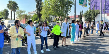 Protesta personal médico en CDMX
