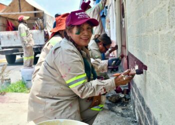 A través de 'Fachada Chula' dan mantenimiento a viviendas de Tláhuac