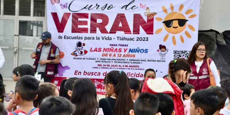 Más de mil niñas y niños abarrotan los cursos de verano de Tláhuac