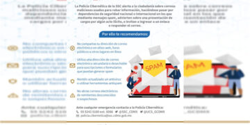 Alerta SSC sobre correos electrónicos que suplantan la identidad de representantes de las fuerzas del orden