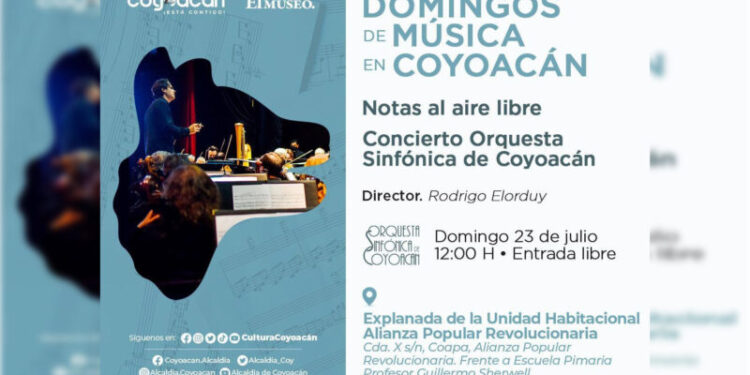 Invita Sinfónica de Coyoacán al concierto ‘Notas al aire’
