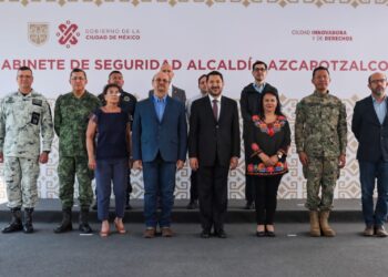 El jefe de Gobierno, Martí Batres y la alcaldesa de Azcapotzalco, Margarita Saldaña coincidieron en que la mejora en el índice de delitos de alto impacto en esa Demarcación Territorial es el resultado del trabajo coordinado entre ambas instancias de la administración pública. FOTO: Especial