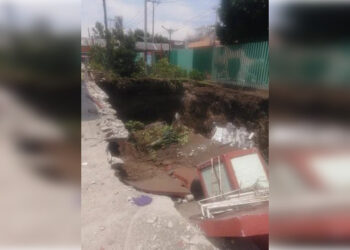 Socavón provoca derrumbe en el Deportivo Gertrudis Sánchez en GAM