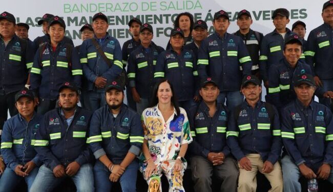 Lía Limón fortalece acciones para dar mantenimiento a las áreas verdes de la Alcaldía