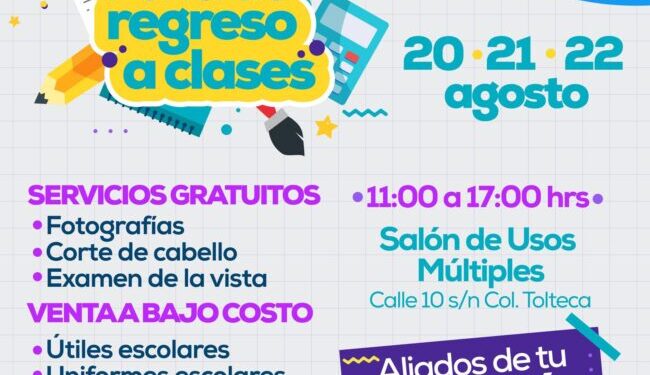 Apoya Lía Limón economía familiar con la entrega de útiles escolares