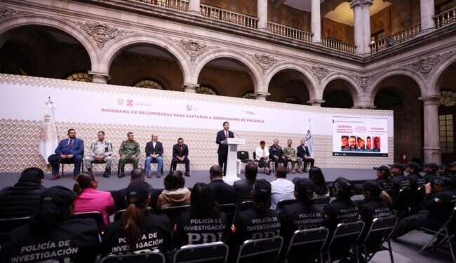 Anuncia GCDMX programa de recompensas para capturar a generadores de violencia