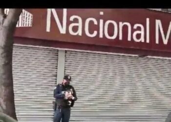 Reportan intento de robo en Nacional Monte de Piedad