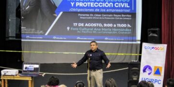 Charlan con empresarios sobre protección civil en Coyoacán
