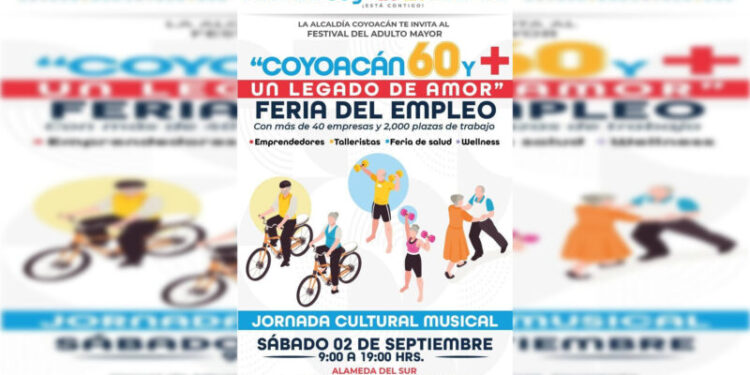 Invitan al Festival del Adulto Mayor en Alcaldía Coyoacán