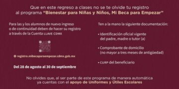 Inicia registro «Mi Beca para Empezar» 2024