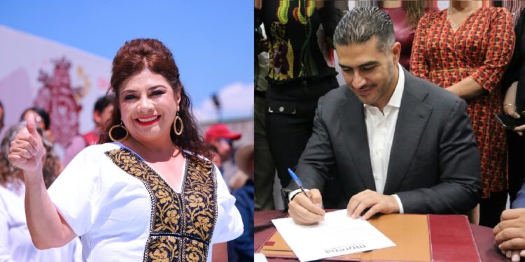 Durante la primera semana después de que Omar García Harfuch anunció su decisión de contender por la candidatura de Morena a la Jefatura de Gobierno de la CDMX ha tenido la misma actividad seis días: “agenda privada”. FOTO: X / Brugada - X / Harfuch