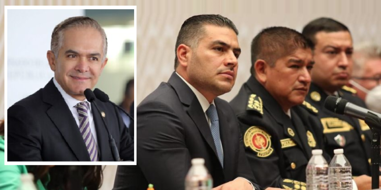 Hoy senador de la República y ex jefe de Gobierno de la CDMX, Miguel Ángel Mancera considera que el mejor aspirante que tiene Morena para la Jefatura de la capital del país es el ex secretario de Seguridad Ciudadana, Omar García Harfuch, pero advierte que no la va a tener nada fácil. CRÉDITO: Fotocomposición / Senado / SSC