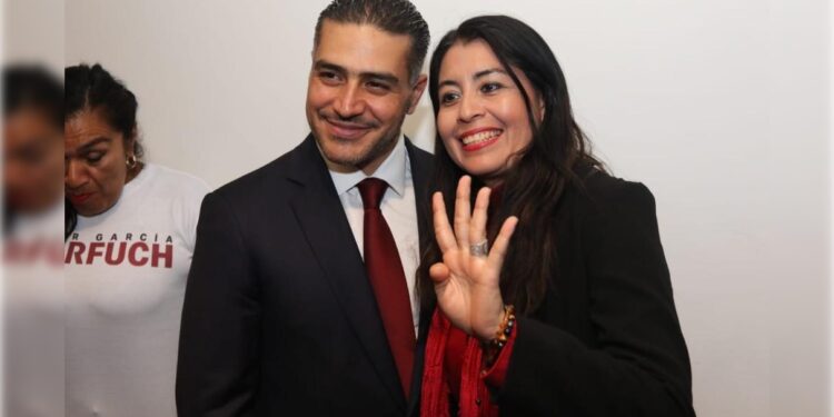 El aspirante a la candidatura de para la jefatura de Gobierno de la Ciudad de México Omar García Harfuch dijo que si por alguna razón no resultara el candidato de Morena jamás pensaría en inscribirse o militar en otro partido político porque comulga “plenamente” con los ideales de Morena. FOTO: Especial