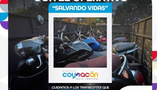 Continúa el Operativo «Salvando Vidas» en Alcaldía Coyoacán
