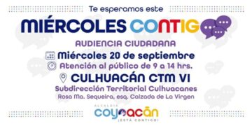 Invita Alcaldía Coyoacán al «Miércoles Contigo»